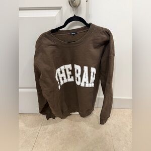 The Bar XL Brown Sweatshirt. 🥥⚡️